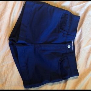 AMERICAN APPAREL HIGH WAISTED ROYAL BLUE SHORTS